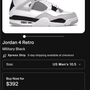 Jordan 4 Retro Military Black Sneakers